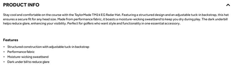 ***GOLF*** TaylorMade TM2024 Radar Hat Blue