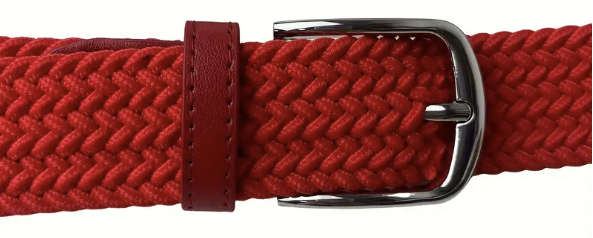 ***GOLF*** Canvas Webbed Red Belt - Size - 42 / 130cm