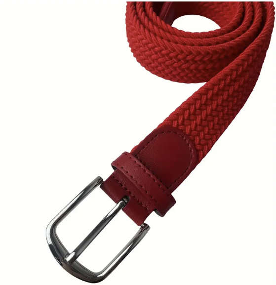 ***GOLF*** Canvas Webbed Red Belt - Size - 42 / 130cm