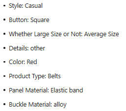 ***GOLF*** Canvas Webbed Red Belt - Size - 42 / 130cm