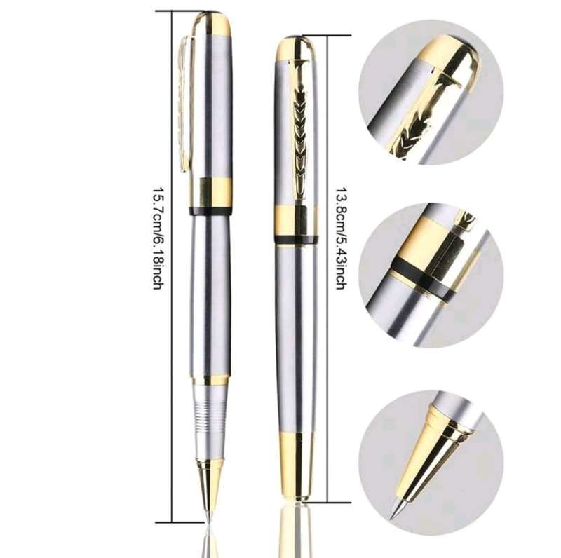 Luxury Metal Gold & Silver RollerBall 0.5mm Pen