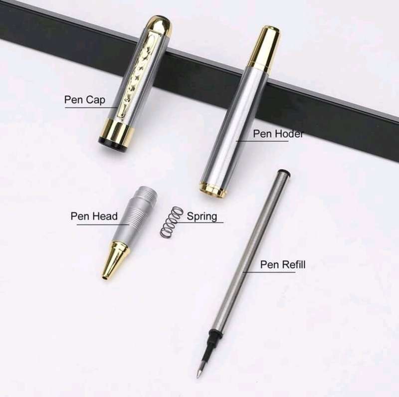 Luxury Metal Gold & Silver RollerBall 0.5mm Pen