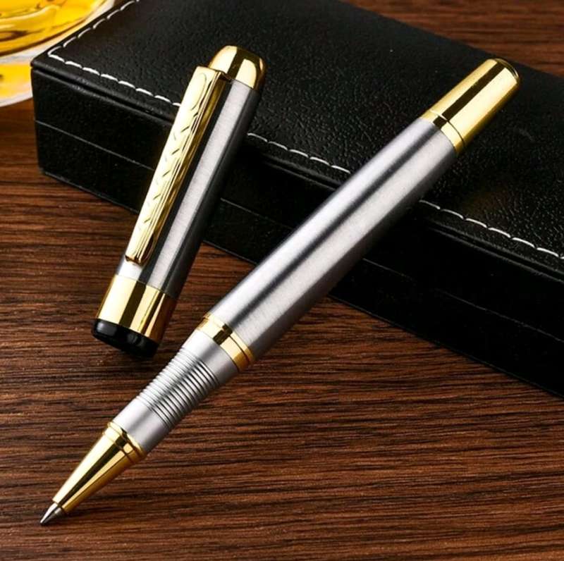 Luxury Metal Gold & Silver RollerBall 0.5mm Pen