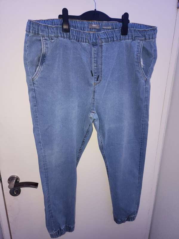 Max Dubai Denim Jogger Stretch Tapered Jeans Stonewash (Size 40)