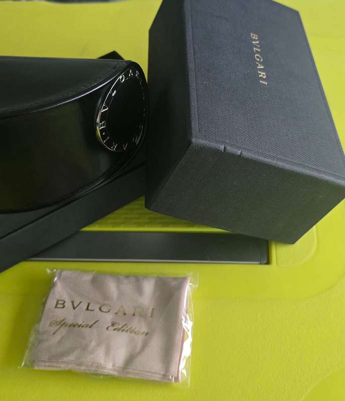 BVLGARI Special Edition Sunglasses Box, Case, Pouch and Cleaning Cloth - 100000000000% Authentic