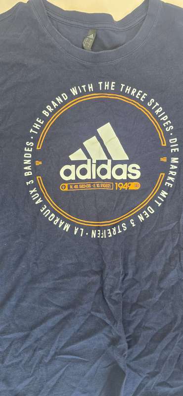 Adidas 3-Stripe T-Shirt - Size XL