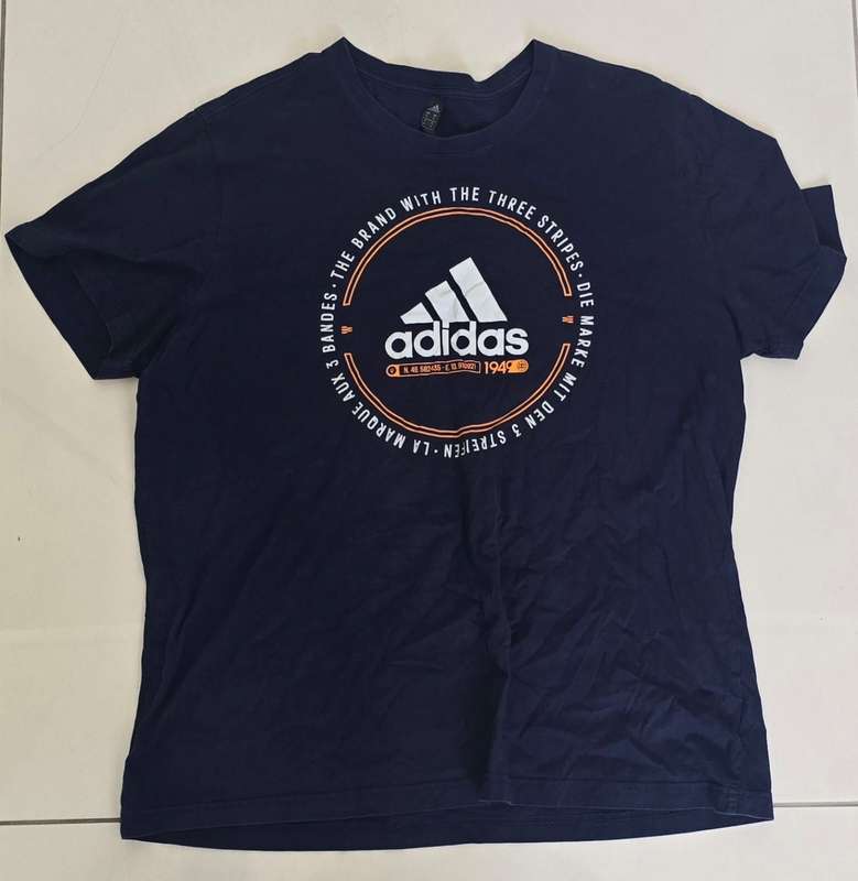 Adidas 3-Stripe T-Shirt - Size XL