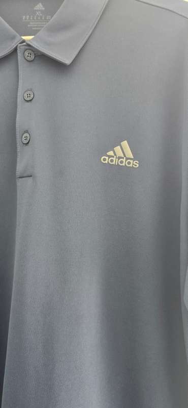 GOLF - Adidas Mens 3-Stripes Primegreen Polo (Navy Blue)