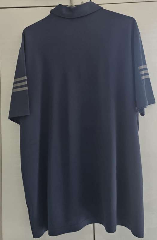 GOLF - Adidas Mens 3-Stripes Primegreen Polo (Navy Blue)