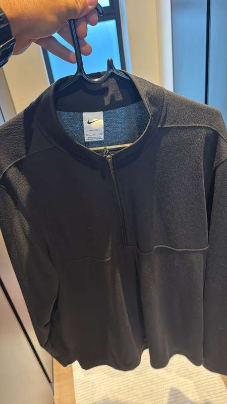 Nike Dri-FIT Victory Half-Zip Black Golf Jacket