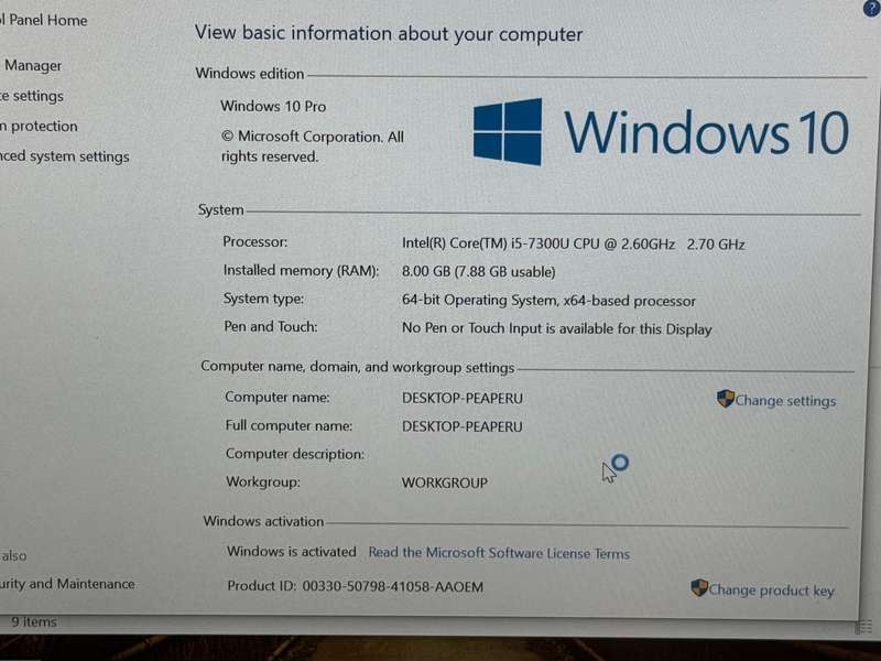 Dell laptop 7th gen