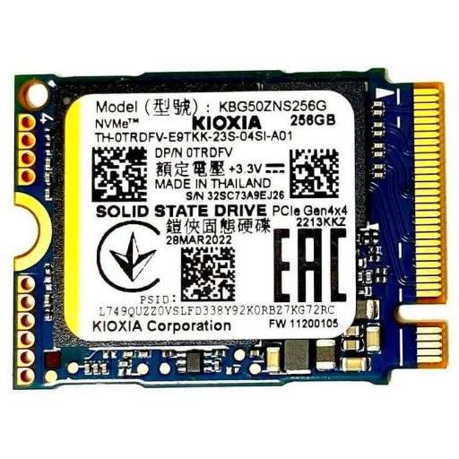 Kioxia M.2 NVME Solid State Hard Drive - 256 Gigabyte