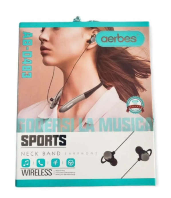 Sports Bluetooth Neck Band Earphone with Micro SD Card Slot