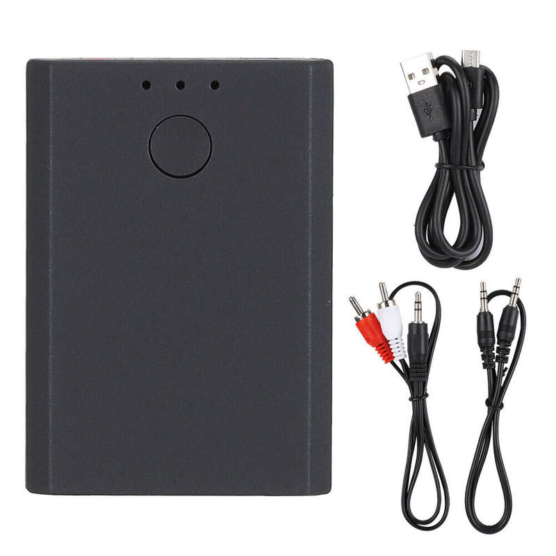 Rechargeable Bluetooth Audio Receiver and Transmitter (Enables Bluetooth connection on older speaker