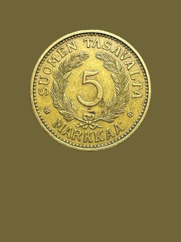 1935 Finland 5 Markkaa