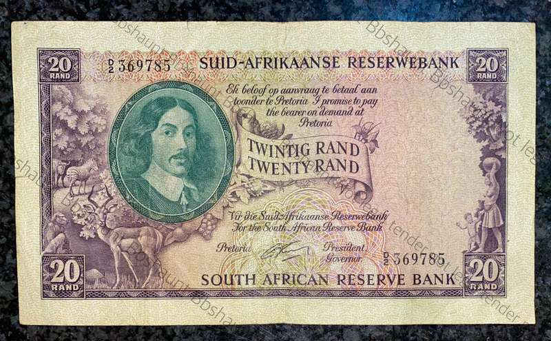G Rissik. R20 - 1st issue 1962 big note