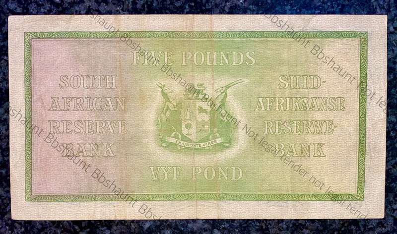 J.Postmus 5 pound 1944 - B25 First issue