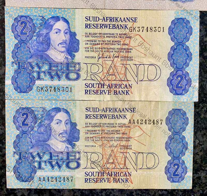Set Of R2 - MH De Kock - TW De Jongh - De Kock & CL Stals 1961-1990 (1 bid takes all)