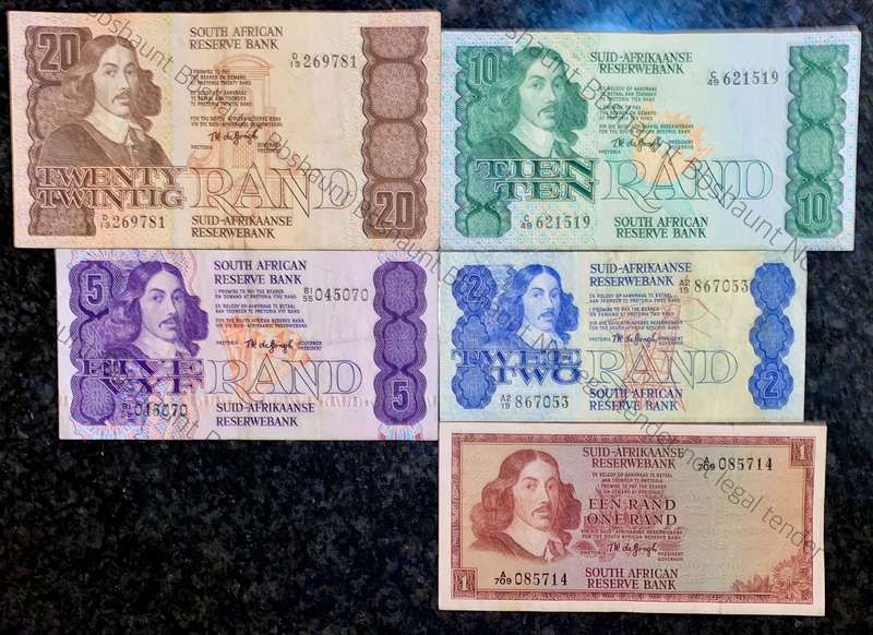 Complete Set TW De Jongh R20 to R1 - 4th issue 1978 (R1 -- 1967) (1 bid takes all)
