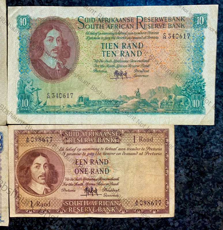complete set Mh De Kock R20 to R1 -- 4th issue 1961 (1 bid takes all)