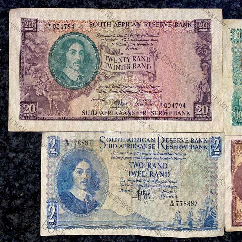Complete Set Mh De Kock R20 to R1 -- 4th issue 1961 (1 bid takes all)