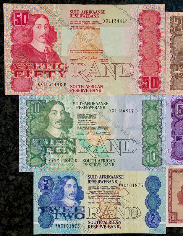 COMPLETE SET REPLACEMENT NOTES CL STALS R50XX TO R2WW - GOOD CONDITION 1990 (R1 Z26 -TW DE JONGH)