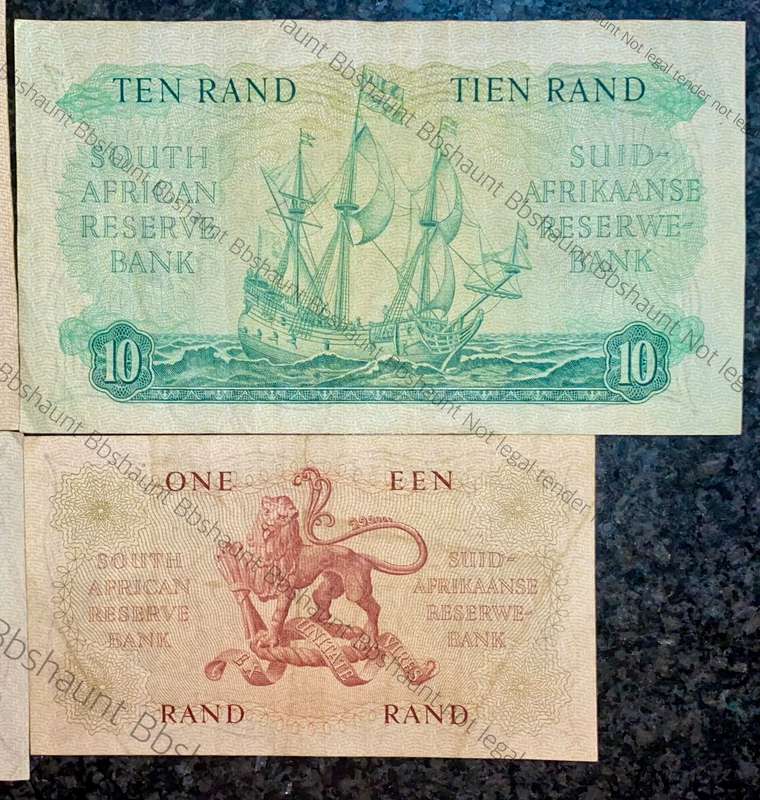 COMPLETE SET OF G.RISSIK & DECIMALS R20 TO R1 - FIRST ISSUE - 1962 BIG NOTES (1 BID TAKES ALL)