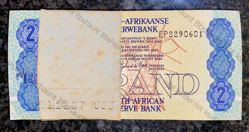 South Africa Full Pack R2 GPC De Kock in sequence EP2290601-700 Stamped 1987-10-01 on bank band