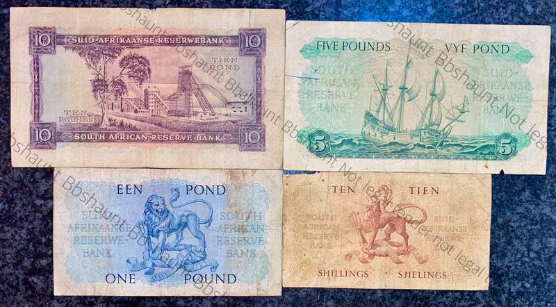 Mh De Kock. set 10 pound to 10 shillings 1949-1958 (1 bid takes all)