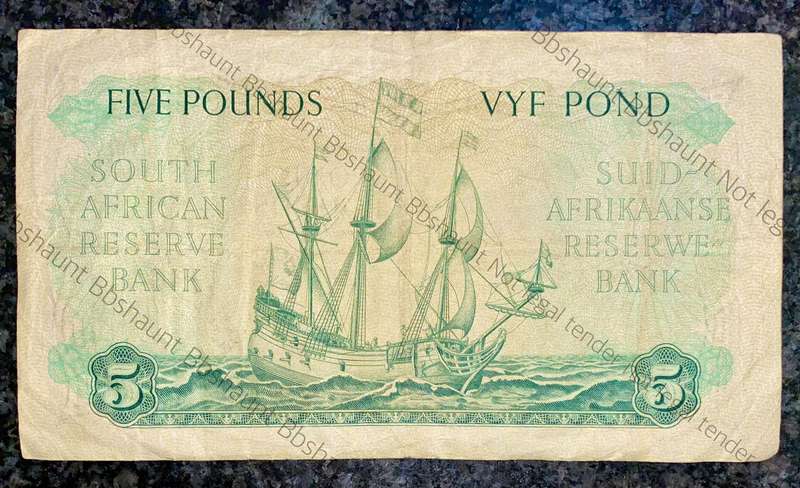 Mh De Kock. 5 pound very light colors 3-11-1955 -- C42