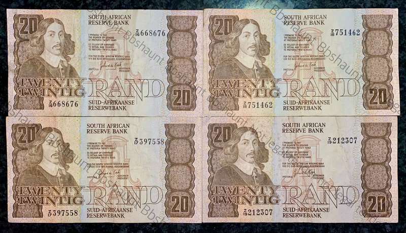 REPLACEMENT NOTES SET GPC DE KOCK R20 -- Z16 - Z17 - Z18 - Z19 -- E/A 3RD ISSUE 1984