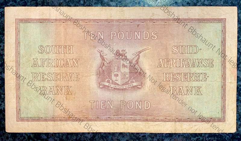 J POSTMUS 10 POUND 14TH APRIL 1943 - F1 - VAN RIEBEECK WTM E/A FIRST ISSUE