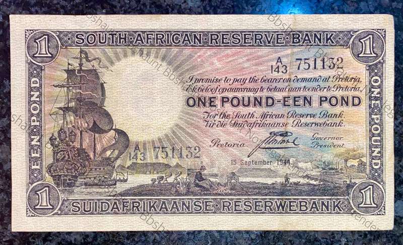 J Postmus. 1 pound 15th September 1944 - A143