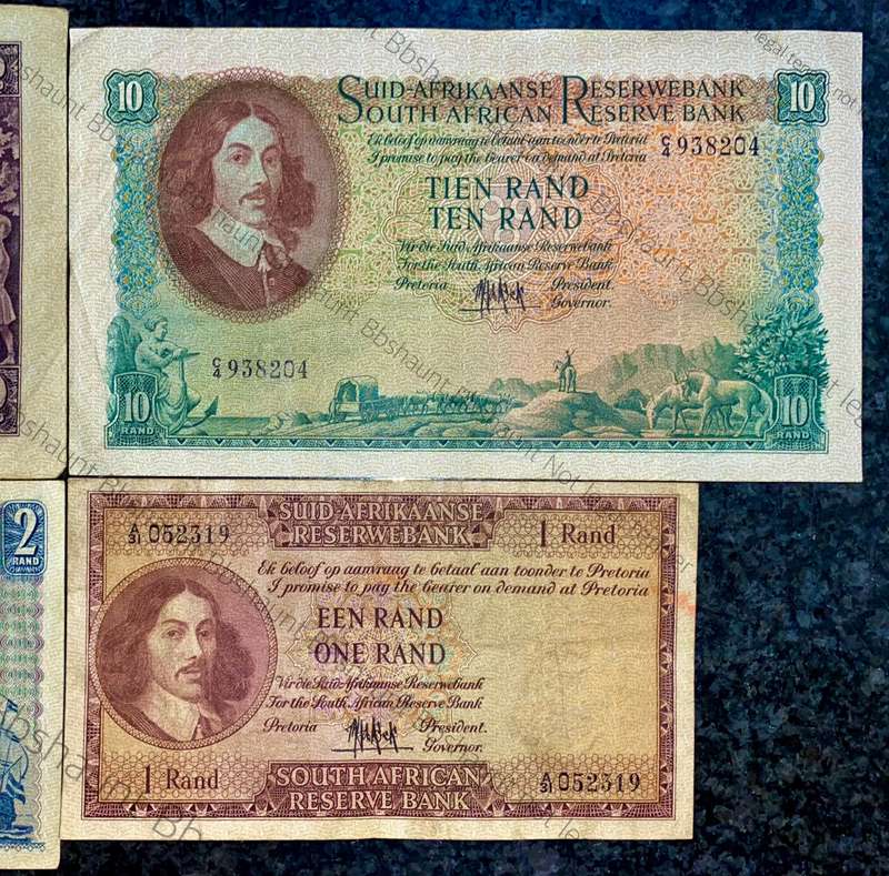 complete set Mh De Kock R20 to R1 -- 4th issue 1961 (1 bid takes all)