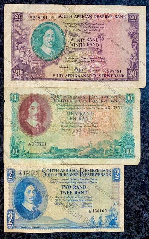S.Africa set R20 to R2 MH De Kock & G Rissik 1961/62 (1 bid takes all)