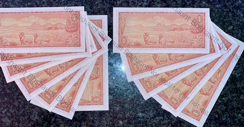 TW De Jongh. R1 in sequence 3 Runs B 239 /776067-087 unc-aunc 2nd issue 1973 (1 bid takes all)