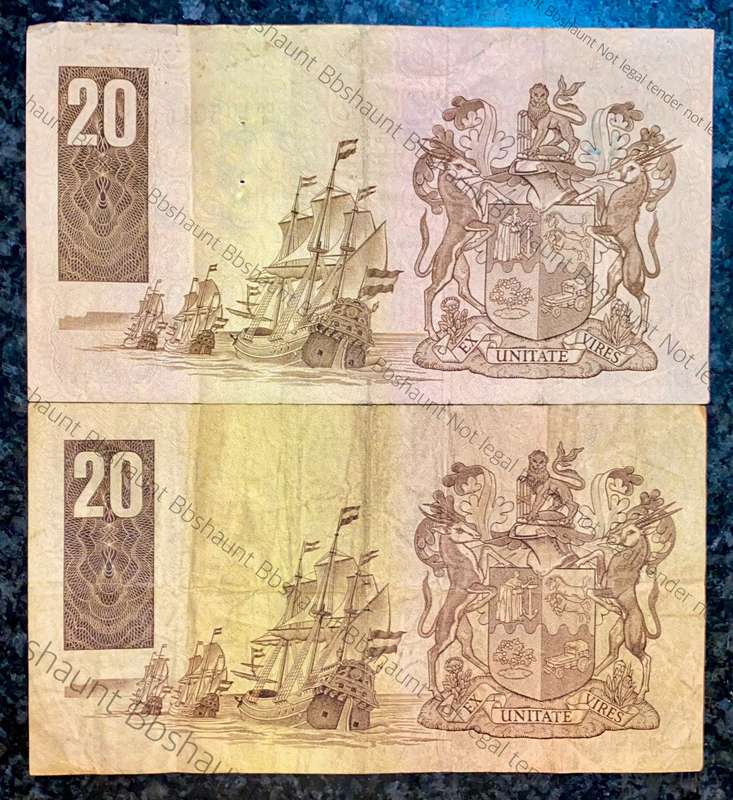 Gpc. De Kock R20 - 1981 & 1984 (1 bid takes all)