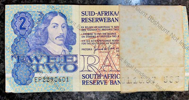 South Africa Full Pack R2 GPC De Kock in sequence EP2290601-700 Stamped 1987-10-01 on bank band