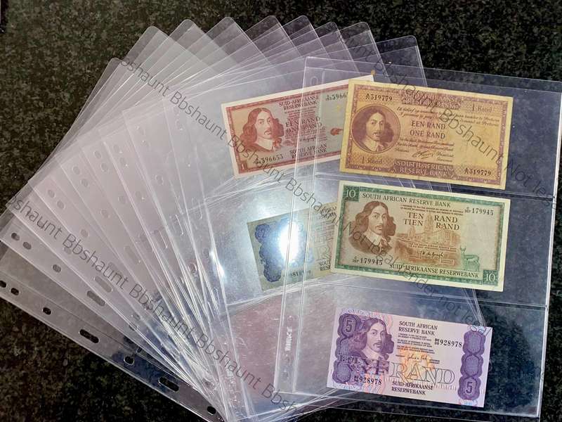 Banknote Stiff Plastic Sleeves - 3 Pocket sleeve (1 bid takes all 10 sleeves) banknotes incl
