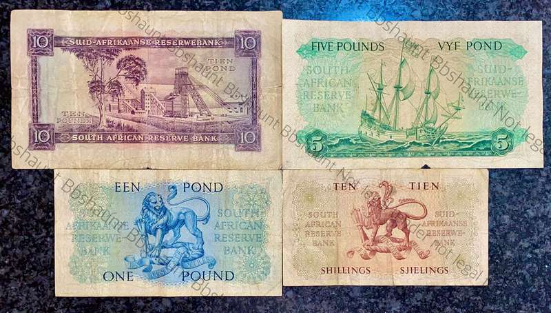 Mh De Kock set 10 pounds to 10 shillings 1955-1959 (1 bid takes all)