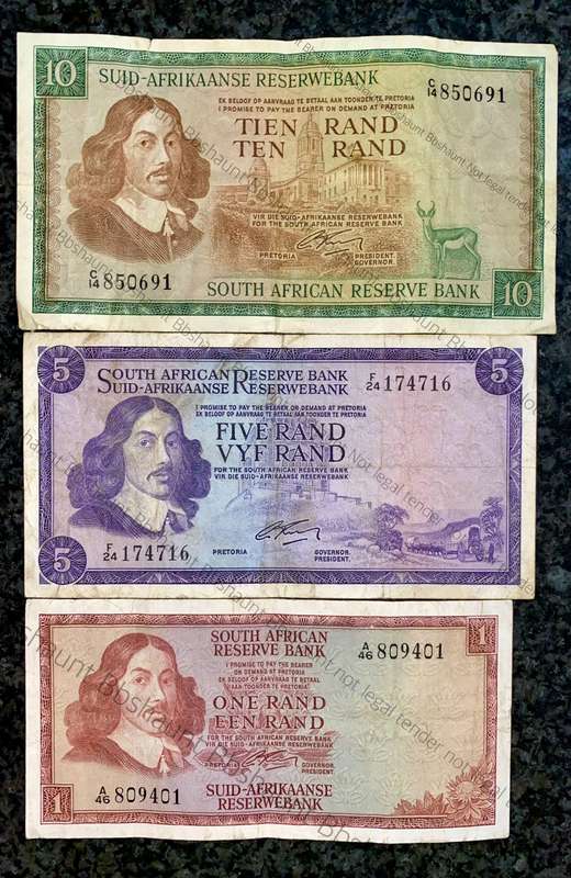 Complete set G Rissik R10 to R1 - 2nd issue 1966 (1 bid takes all)