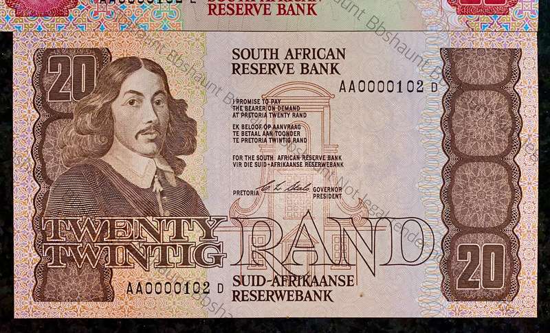 SOUTH AFRICA SET LOW MATCHING NO -- 0000102 -- R50 - R20 & R5 + REPLACEMENTS XX0000102 ALL GEM UNC