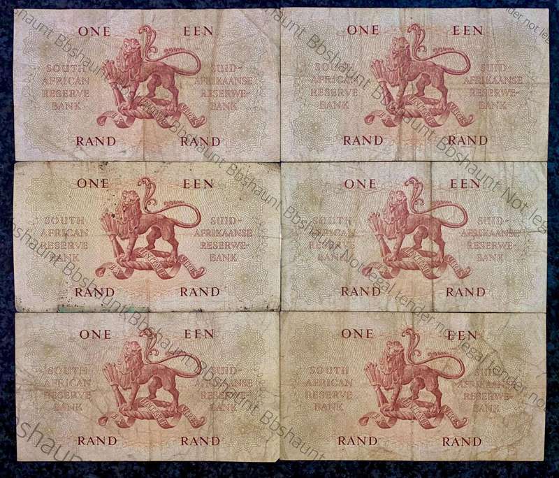 G Rissik. R1 -- 1st issue 1962 (bid per note)