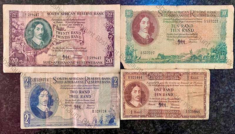 Complete Set Mh De Kock R20 to R1 -- 4th issue 1961 (1 bid takes all)