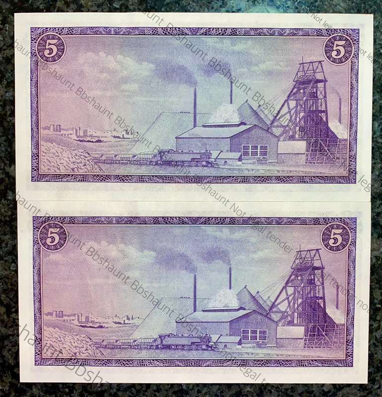 REPLACEMENT NOTE TW DE JONGH R5 IN SEQ X6 /113557-558 UNC 1ST ISSUE 1967 SPRINGBUCK WTM(I BID FOR AL