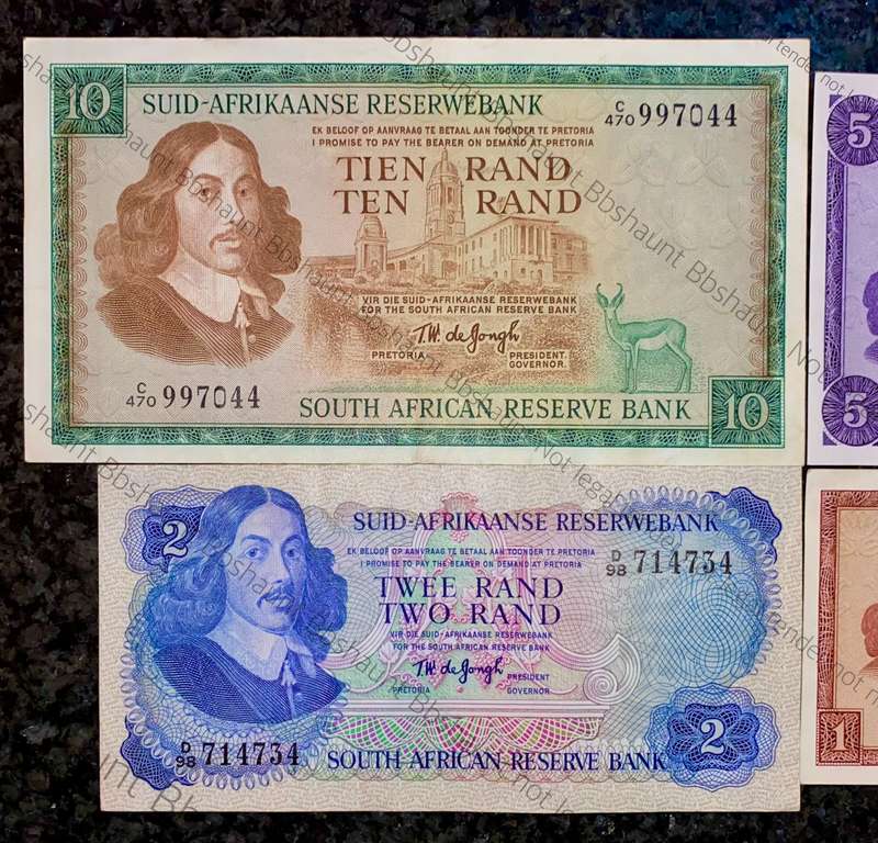 Complete Set TW De Jongh R10 to R1 - good condition 1967-1975(1 bid takes all)