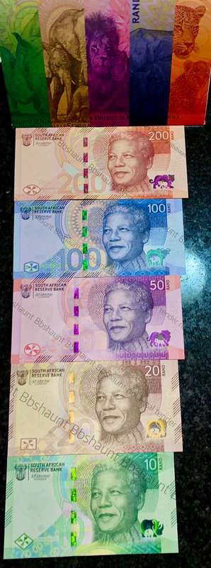 L KGANYAGO AA VERY LOW MATCHING NUMBERS -- AA0000218 --2023 UNC IN ORIGINAL S A RESERVE BANK FOLDER