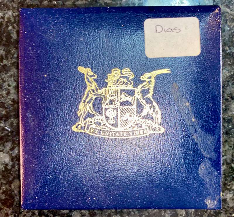 south Africa silver R1 -- 1988  -- DIAS 1488-1988 - in sa mint box