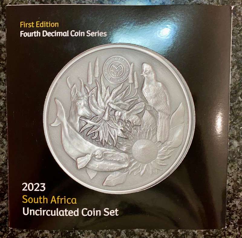 South Africa. uncirculated coin set 2023 in original packaging