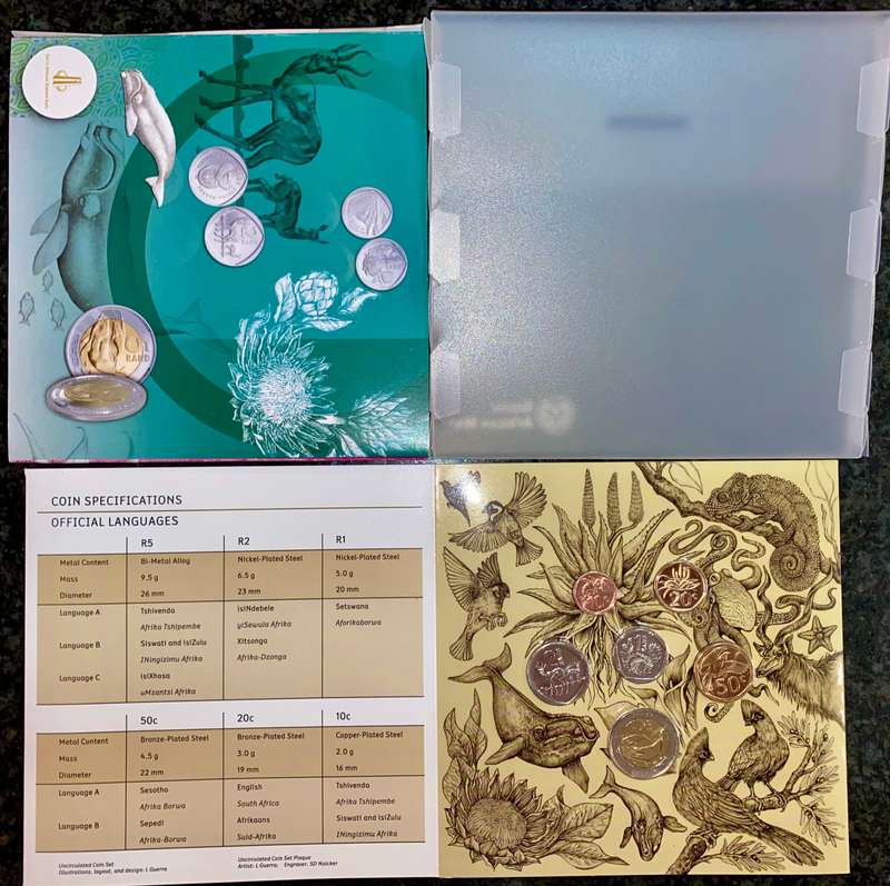 South Africa. uncirculated coin set 2023 in original packaging